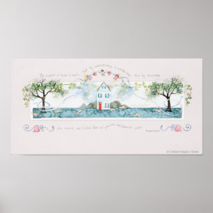 Weisheit ist ein Haus gebaut Poster