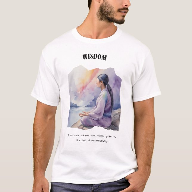 Weisheit Positive Bejahung T-Shirt (Vorderseite)