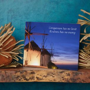 Weisheit Tabletop Plaque mit Easel Fotoplatte