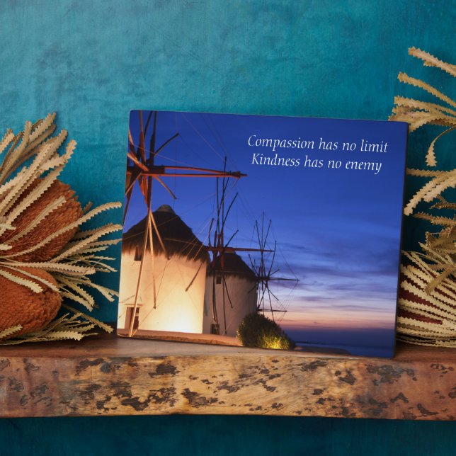 Weisheit Tabletop Plaque mit Easel Fotoplatte (Seite)