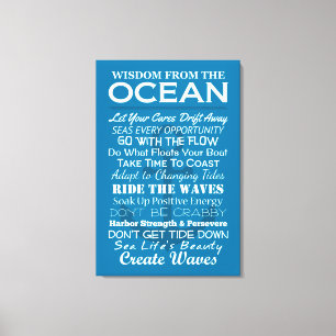 Weisheit vom Meer Leinwanddruck
