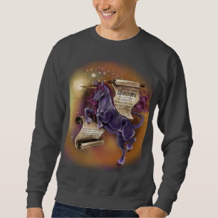 Weisheit von einem Unicorn~men's einfachem Sweatsh Sweatshirt