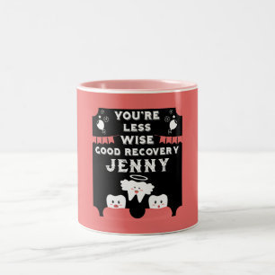 Weisheit Zehnenextraktion wird gut Zweifarbige Tasse