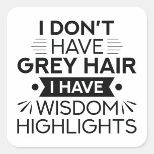 Weisheits-Highlights Quadratischer Aufkleber