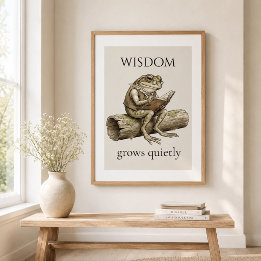 "Weisheitsfrosch", Hochglanzposter Poster