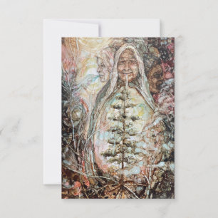 Weisheitshalter-Karte Dankeskarte