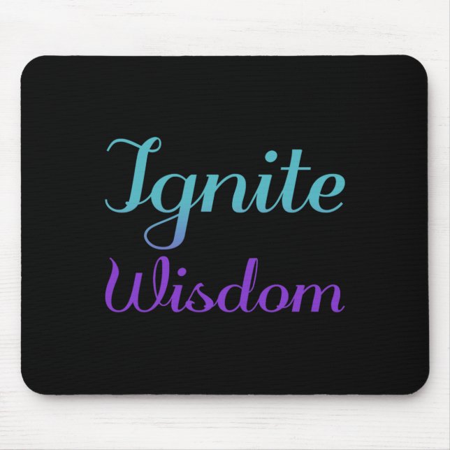 Weisheitspräventionsbewusstseinsdesign entzünden mousepad (Vorne)
