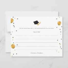 Weisheitsratschläge für Absolventen/Studierende Sp Mitteilungskarte