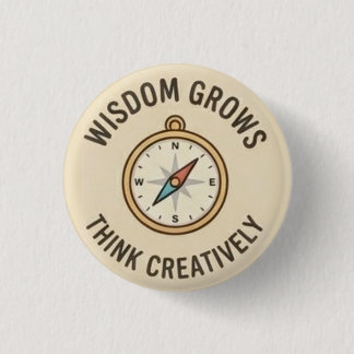 Weisheitswachstum — Denke kreativ Button