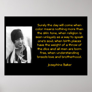 Weisheitsworte: Josephine Bakers Poster