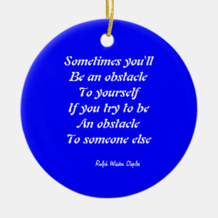 Weisheitsworte Keramikornament