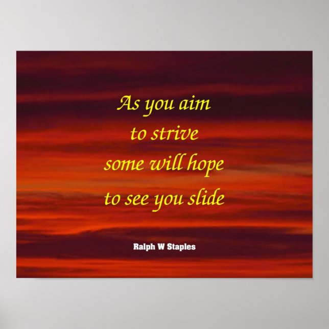 Weisheitsworte Poster (Vorne)