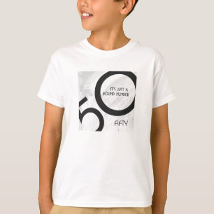 Weiß 50 Jahrzehnt Geburtstag T-Shirt
