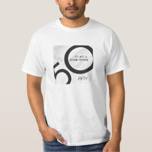 Weiß 50 Jahrzehnt Geburtstag T-Shirt