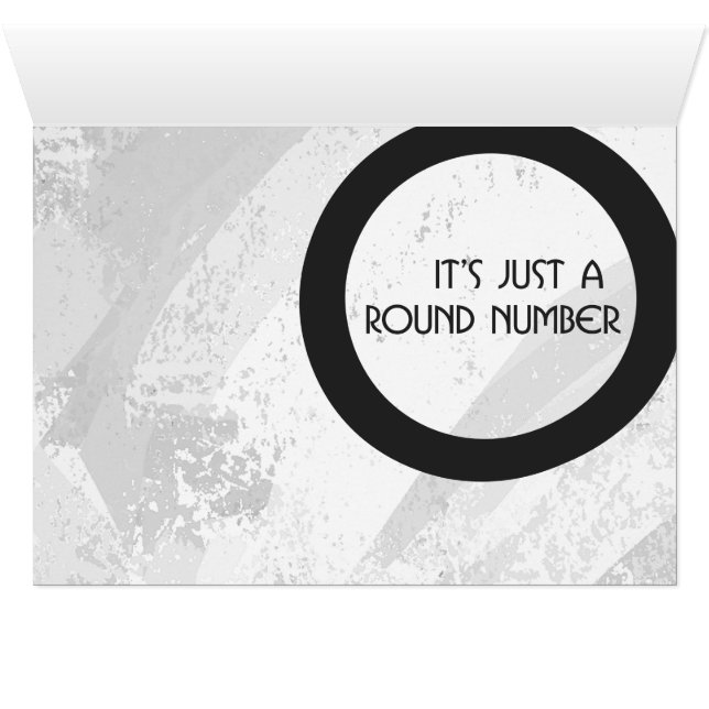 Weiß 70 Jahrzehnt Geburtstag (Innenansicht Horizontal (Unten))