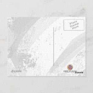 Weiß 70 Jahrzehnt Geburtstag Postkarte