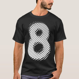 weiß 8 verschwommen T-Shirt
