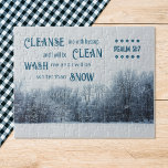 Weiß als Schnee, Bibelverse Puzzle<br><div class="desc">"Treten Sie ein in die ruhige Schönheit des Winters mit unserem 'Whiter Than Snow' Jigsaw Puzzle. Dieses exquisite Rätsel zeigt einen ruhigen Winterwald, in dem schneebedeckte Bäume in Stille stehen. Über dem Baumkronendach, vor der Kulisse des sanft bemalten Himmels, finden Sie die inspirierend Worte aus Psalm 51:7: "Reinigen Sie mich...</div>