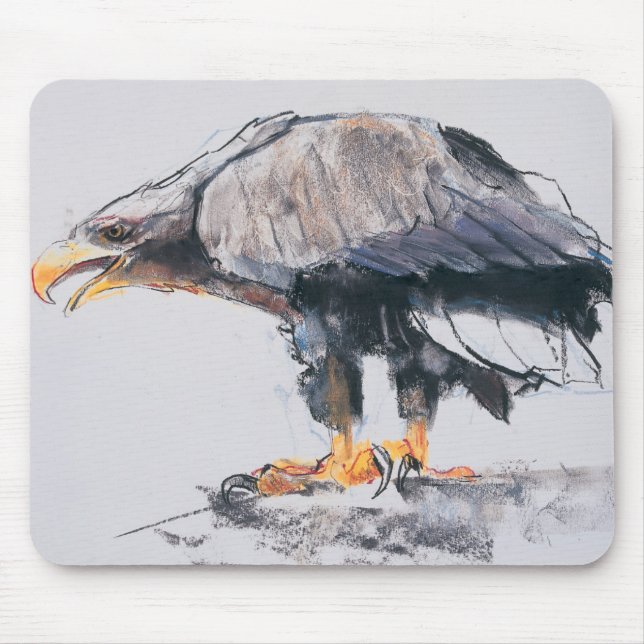 Weiß angebundenes Meer Eagle 2001 Mousepad (Vorne)
