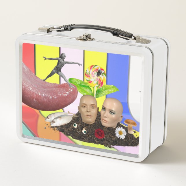 Weiß Art Lunchbox (Vorderseite)