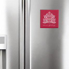 Weiß auf dem skandinavischen Weihnachtsbaum der No Magnet