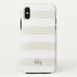 Weiß auf dem weißen Streifen personalisiert Case-Mate iPhone Hülle