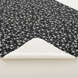 Weiß auf Schwarz | Muster für Linoldruckstars Sherpadecke