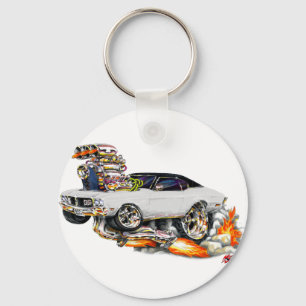 Weiß-Auto 1970-72 Buicks GS Schlüsselanhänger