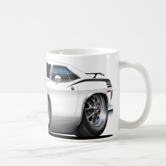 Weiß-Auto 1970 Plymouths Cuda Kaffeetasse (Rechts)