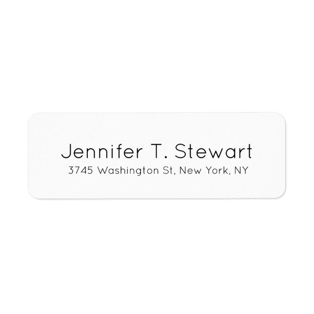 Weiß Beruflich Elegant Simple (Vorne)