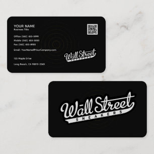 Weiß Black Business Card gerundet Visitenkarte