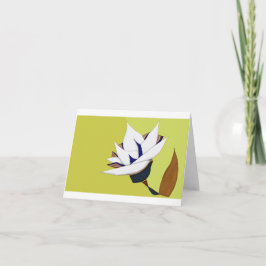 WEISS, BLAU, GOLD LOTUS DANKESKARTE