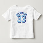 Weiß & Blau Kleinkind | Sports Jersey Design T-shirt<br><div class="desc">Weiß & Blau Kleinkind | Sports Jersey Design ・ Kleinkind Fleece Sweatshirt</div>