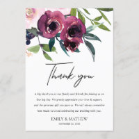 WEISS BLUSH BURGUNDY FLORA BUNCH WEDCH DANKEN