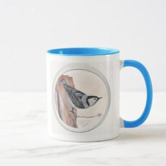 Weiß breasted Kleiber, weißes Breasted Nuthatc… Tasse