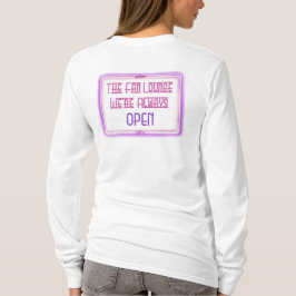 Weiß das L/S der Frauen das T-Shirt