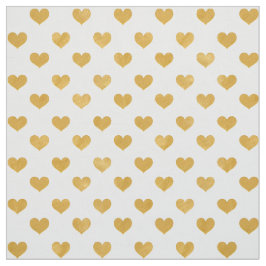 Weiß der Liebe-2018 - goldenes Herz Stoff