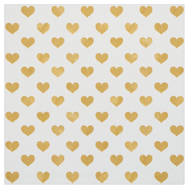Weiß der Liebe-2018 - goldenes Herz Stoff (Muster)