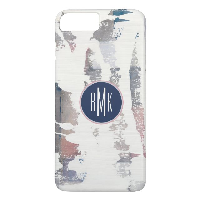 Weiß des Monogramm-| heraus erntet Case-Mate iPhone Hülle (Rückseite)