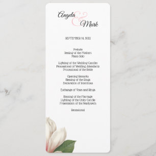 Weiß des südliche Magnolien-Blumen-Programm-  Programm