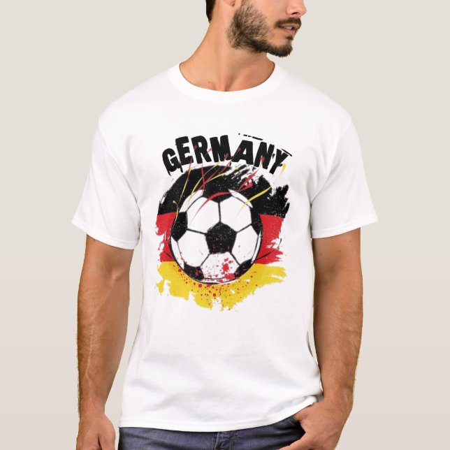 Weiß-Deutschland-T - Shirt. 06 T-Shirt (Vorderseite)