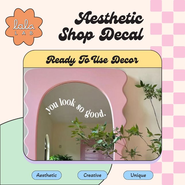 Weiß, du siehst so gut aus wie Spiegel und Fenster Fensteraufkleber (Von Creator hochgeladen)