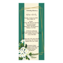 Weiß, elegant geometrisch für die Zeremonie Progra