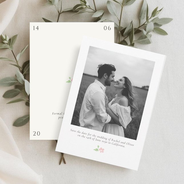Weiß & Elfenbein | Chic Florale Hochzeit 'Save the (Von Creator hochgeladen)