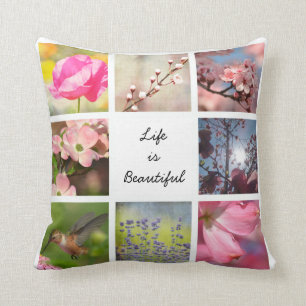 Weiß erstellen Sie Ihre eigene FotoCollage Kissen