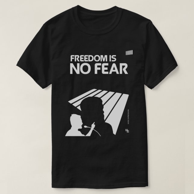 WEISS Expression FREE UMAR KHALID T - Shirt (Design vorne)