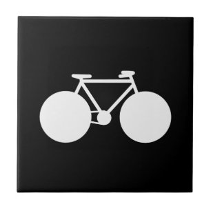 Weiß Fahrrad modernes Design Fliese