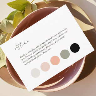Weiß   Farbe Dot Hochzeitskleid Begleitkarte
