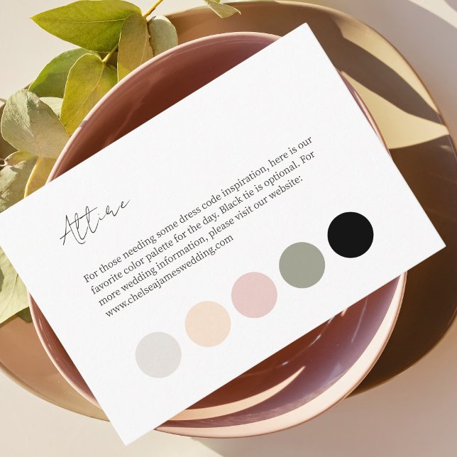 Weiß | Farbe Dot Hochzeitskleid Begleitkarte (Von Creator hochgeladen)