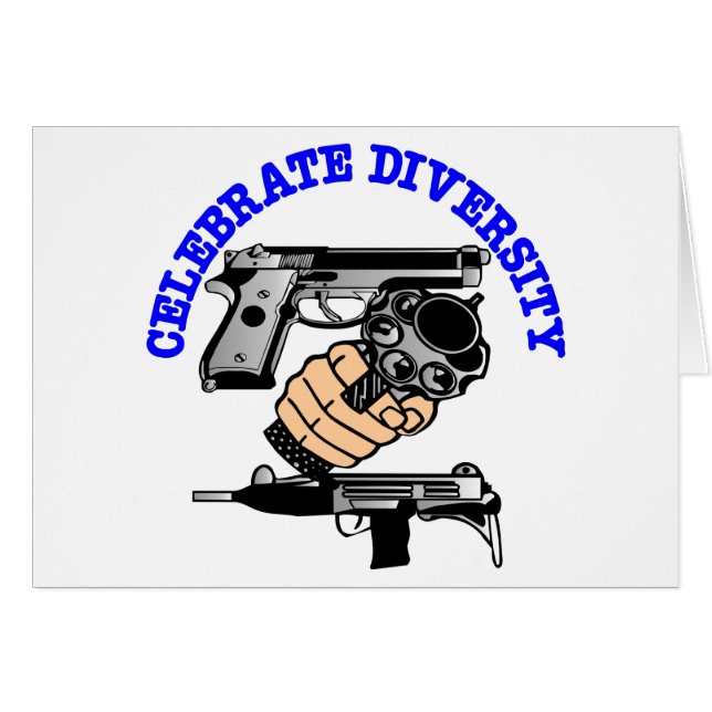 Weiß feiert Diversity-Gewehre (Vorderseite (Horizontal))